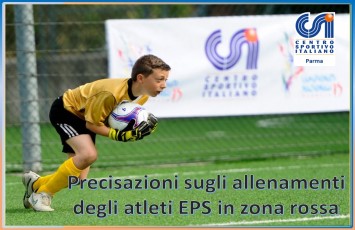 Precisazioni sugli allenamenti degli atleti EPS in zona rossa