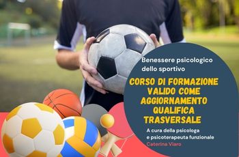 Benessere psicologico dello sportivo: corso di formazione valido come aggiornamento qualifica trasversale