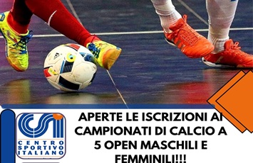 Calcio a 5 Open Maschile e Femminile