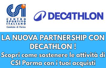 Partnership con Decathlon - Sostieni il CSI con i tuoi acquisti