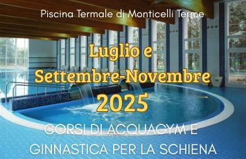 Monticelli: Corsi di Acquagym e ginnastica per la schiena - Luglio e Settembre/Novembre